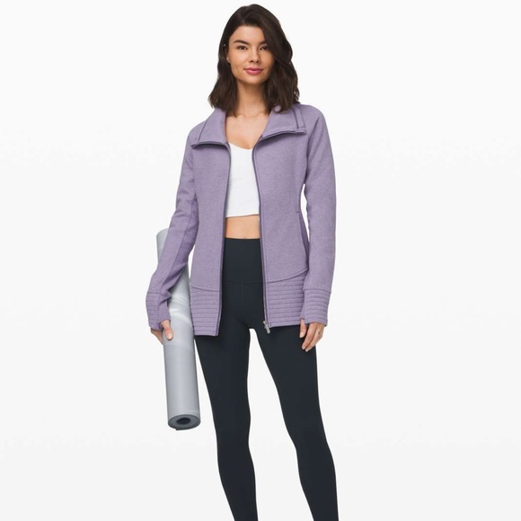 Lululemon long radiant zip up purple - Picture 2 of 7